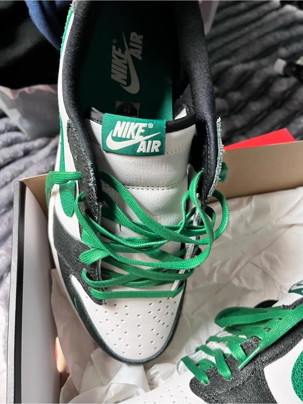 Jordan Air Jordan 1 Retro Low OG Phantom/Pine Green-Black Nib NWT size 11 mens